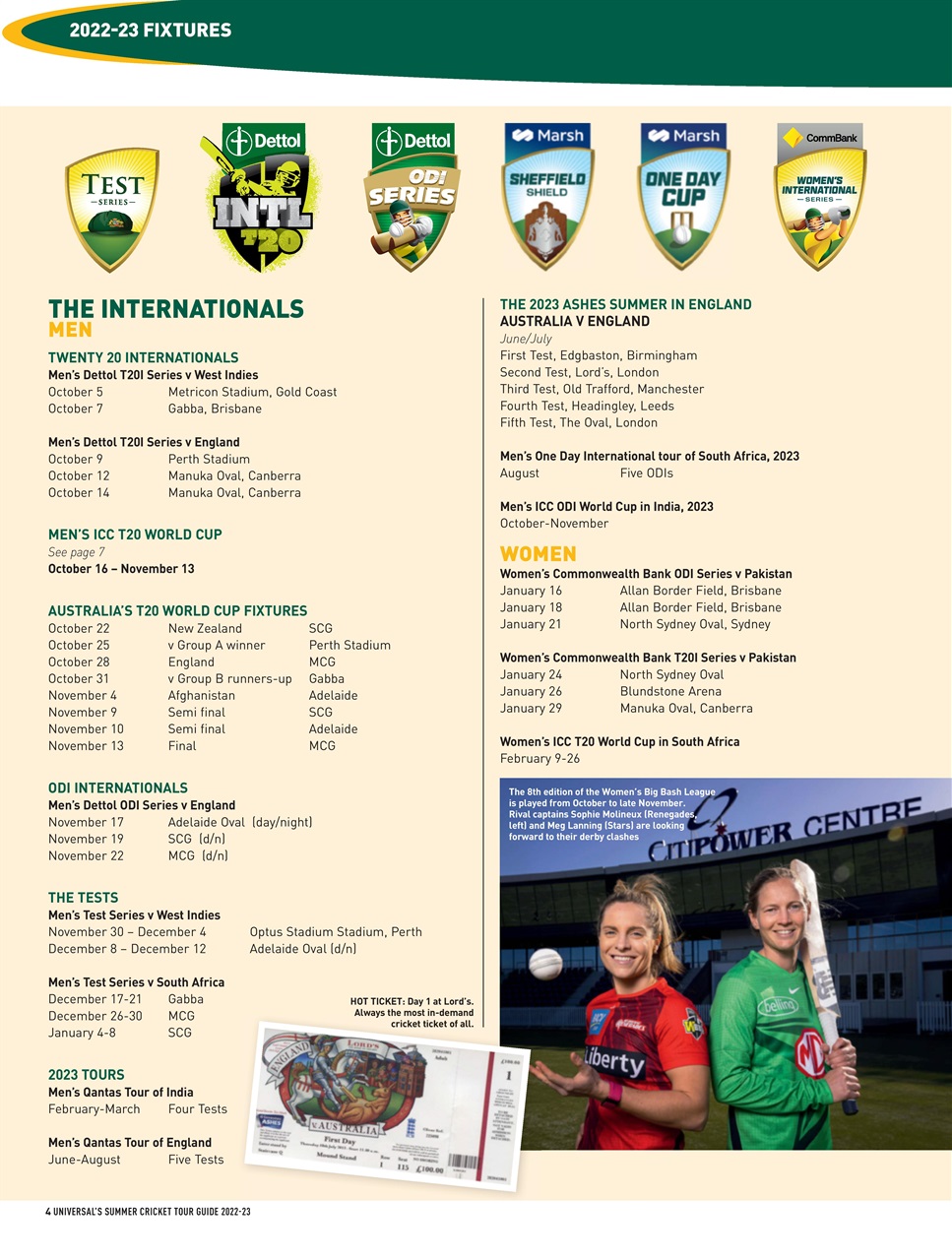 Cricket Summer Guide Preview Pages