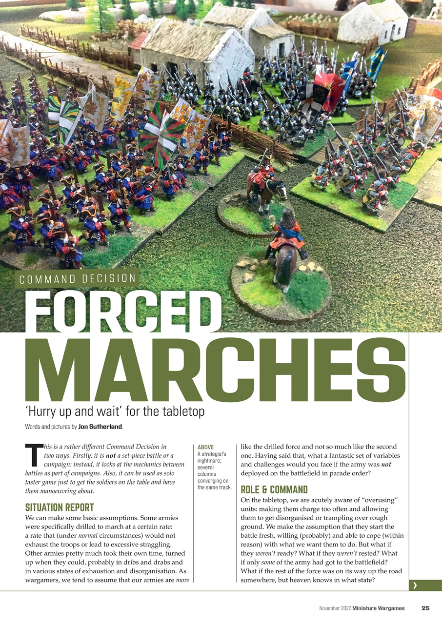 Miniature Wargames Preview Pages