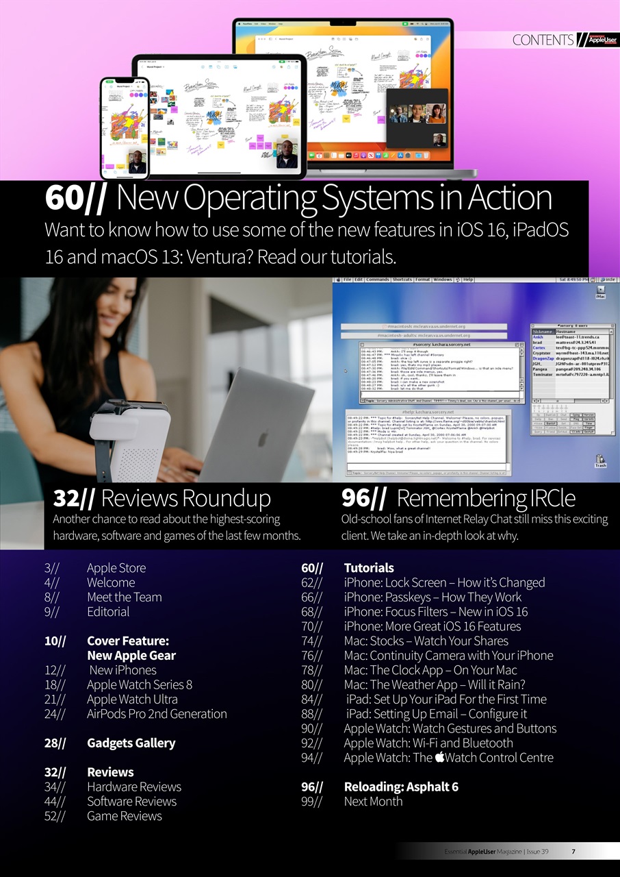 Essential Apple User Preview Pages