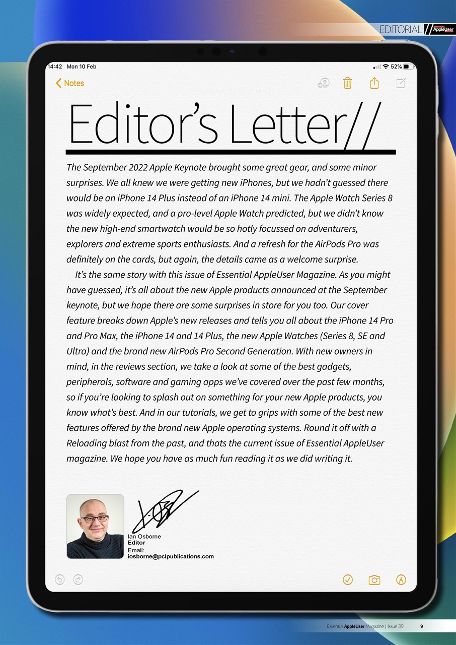 Essential Apple User Preview Pages