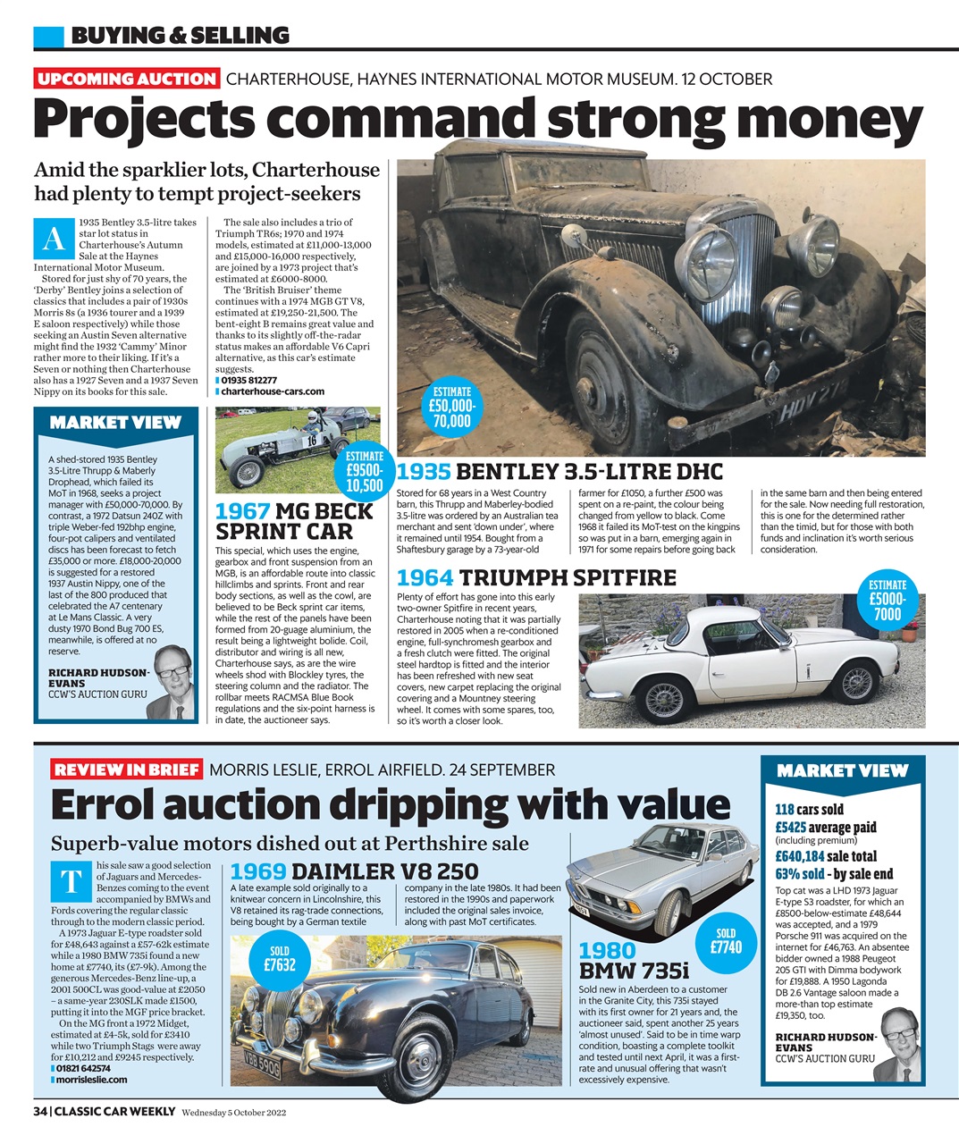Classic Car Weekly Preview Pages