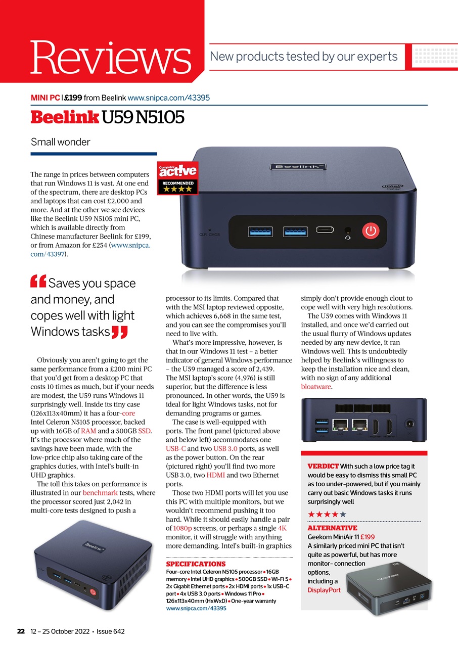 Computer Active Preview Pages