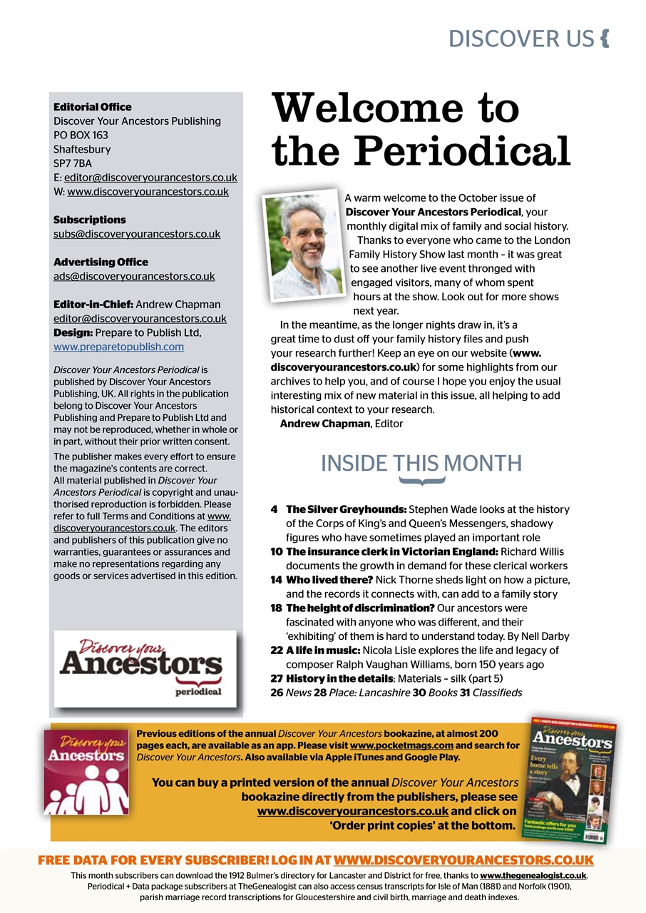 Discover Your Ancestors Preview Pages