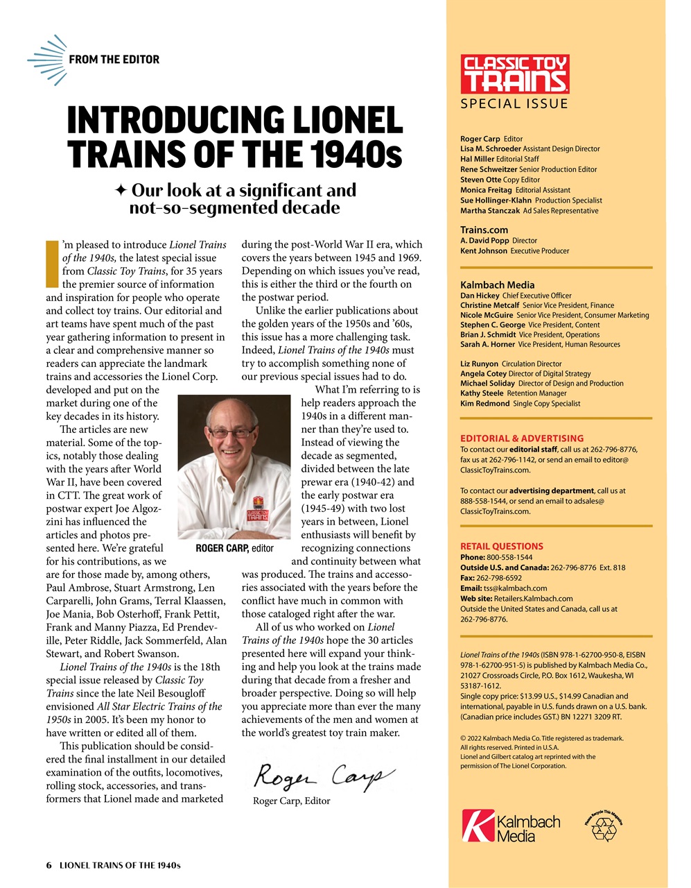 Classic Toy Trains Preview Pages