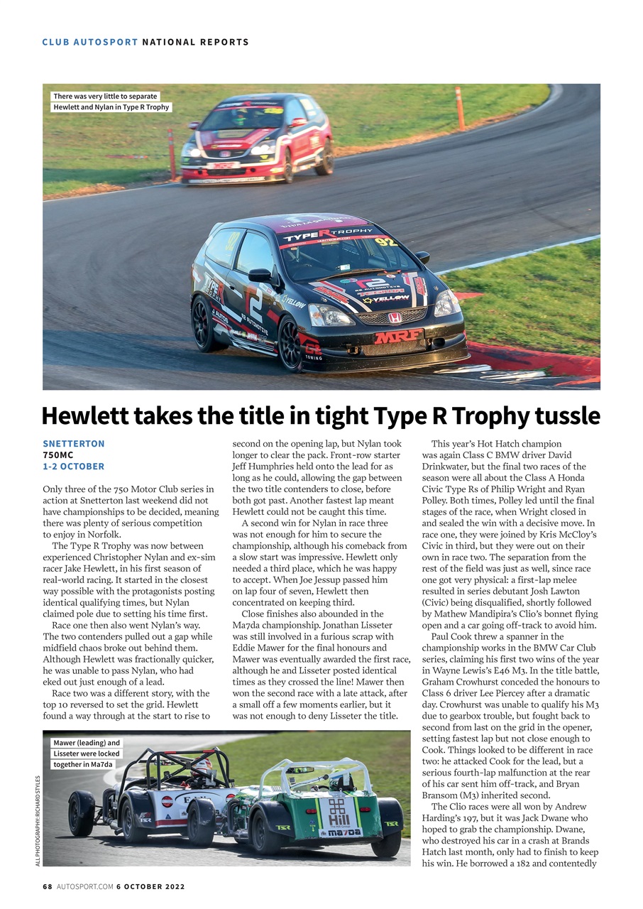 Autosport Preview Pages