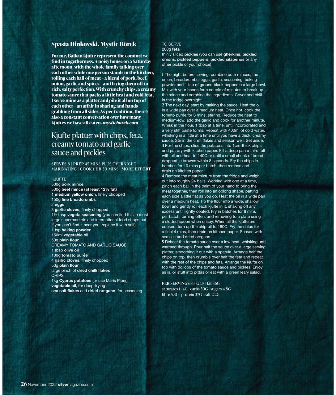 Olive Magazine Preview Pages