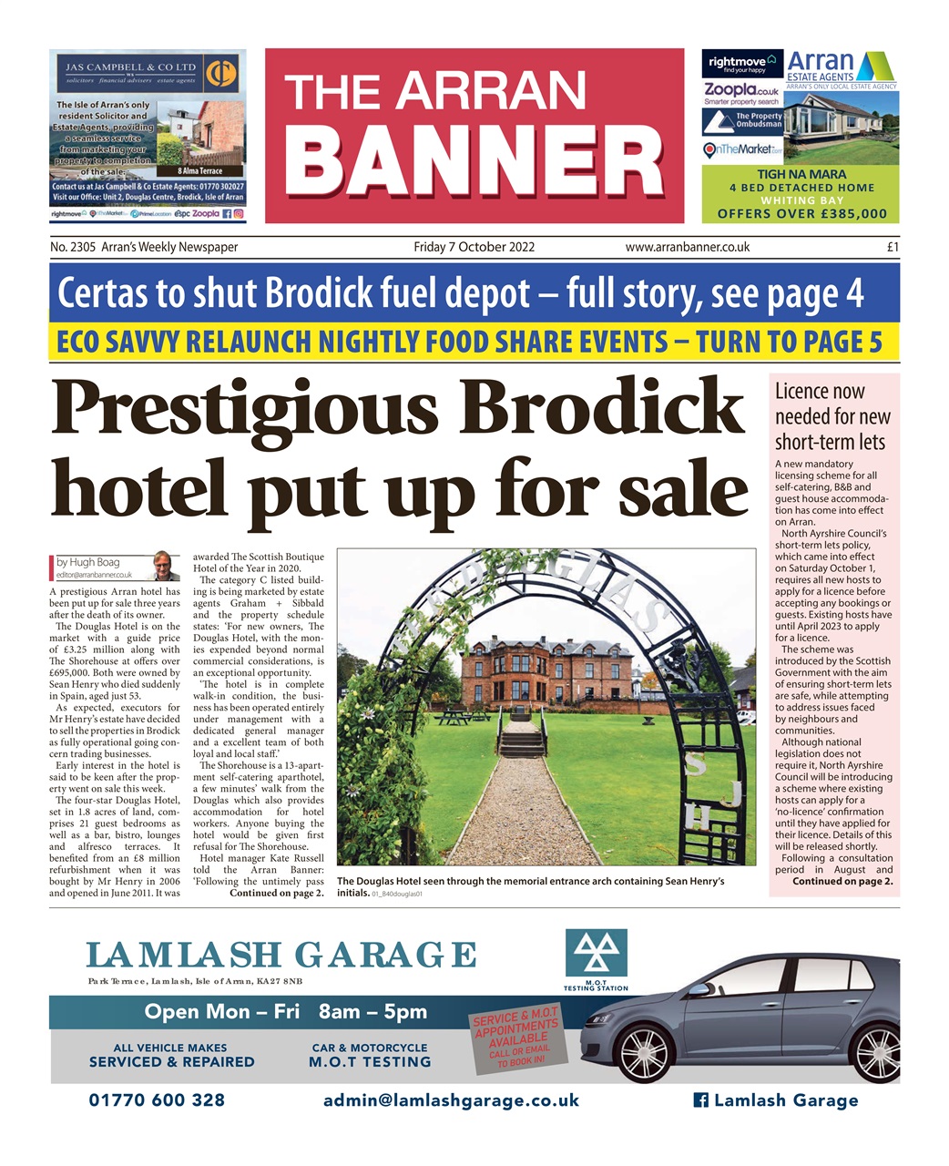 Arran Banner Preview Pages