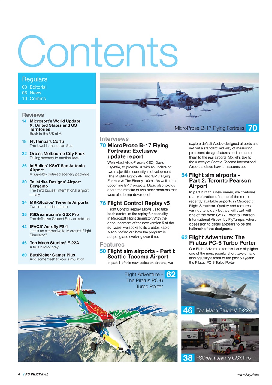 PC Pilot Preview Pages