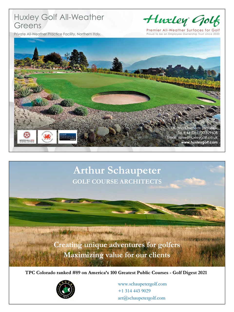 Golf Course Architecture Preview Pages
