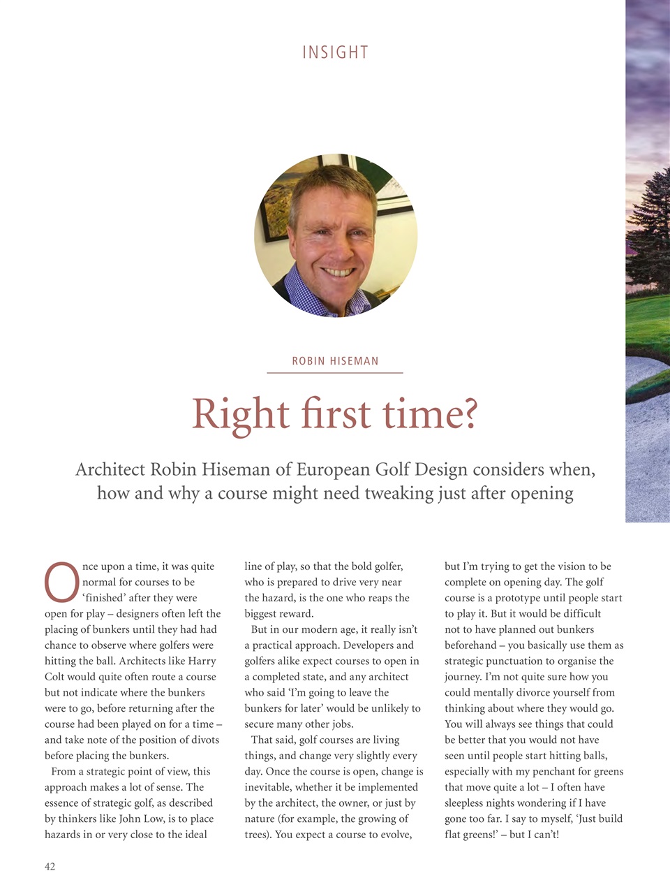 Golf Course Architecture Preview Pages