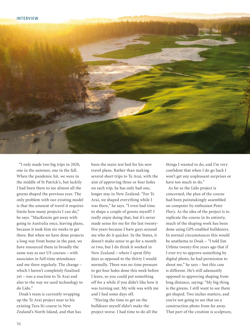 Golf Course Architecture Preview Pages