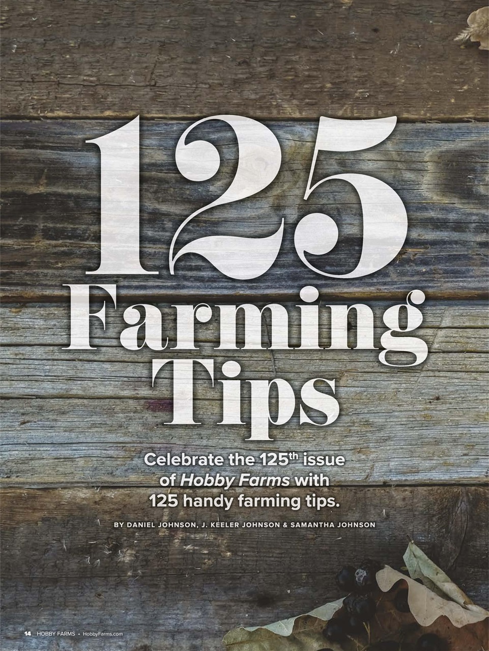 Hobby Farms Magazine Preview Pages