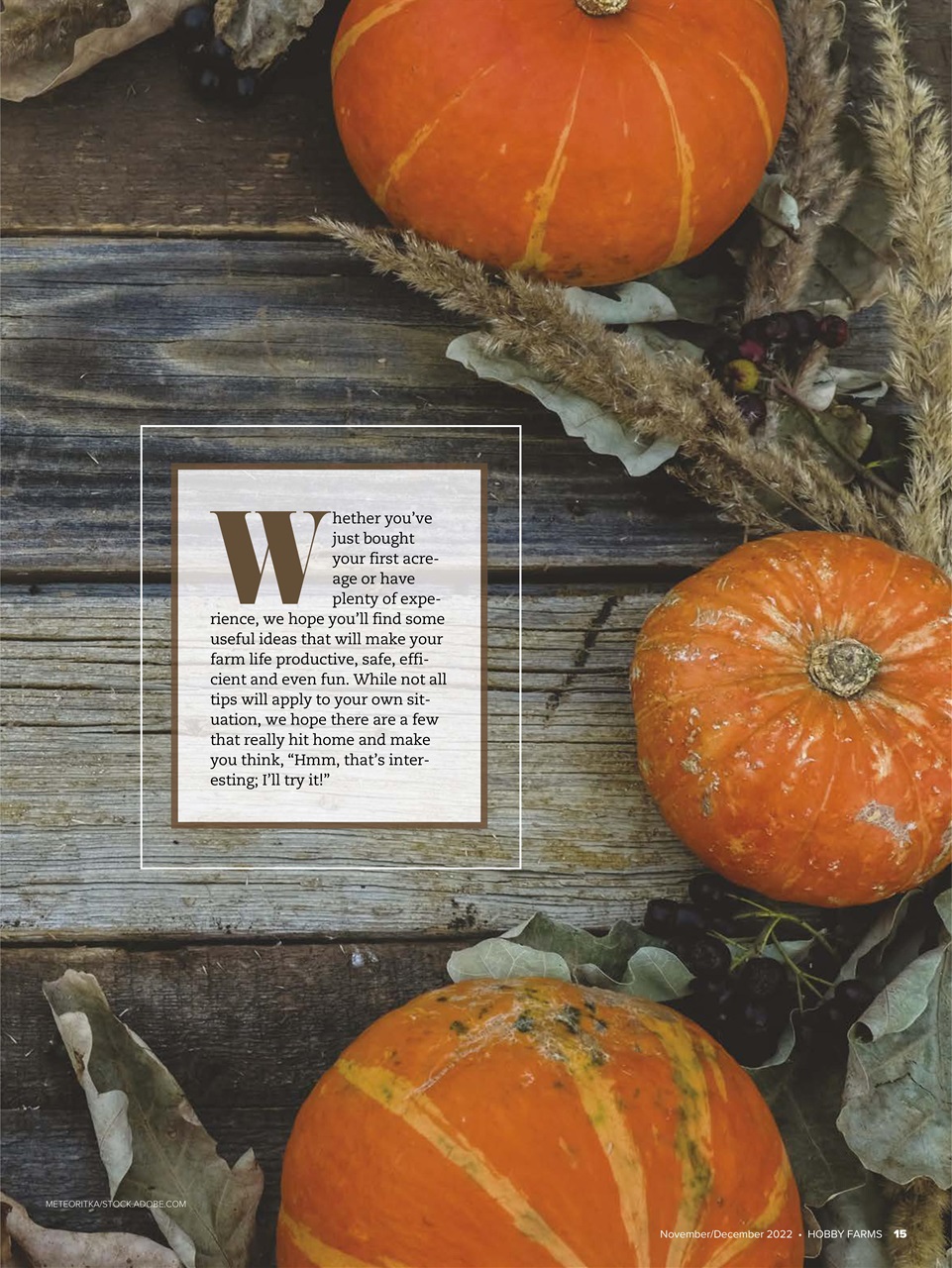 Hobby Farms Magazine Preview Pages
