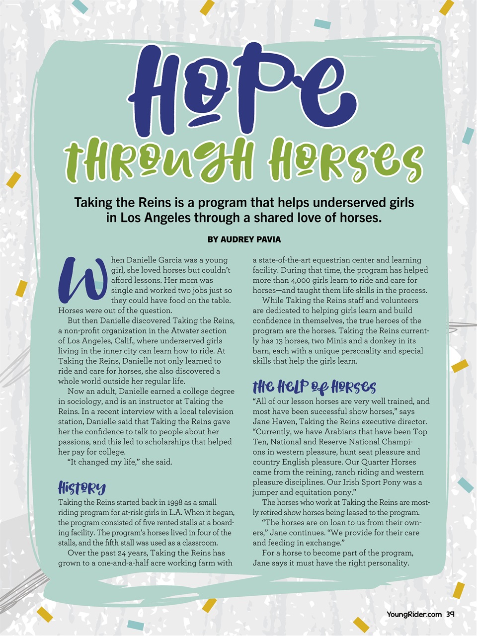 Young Rider Magazine Preview Pages