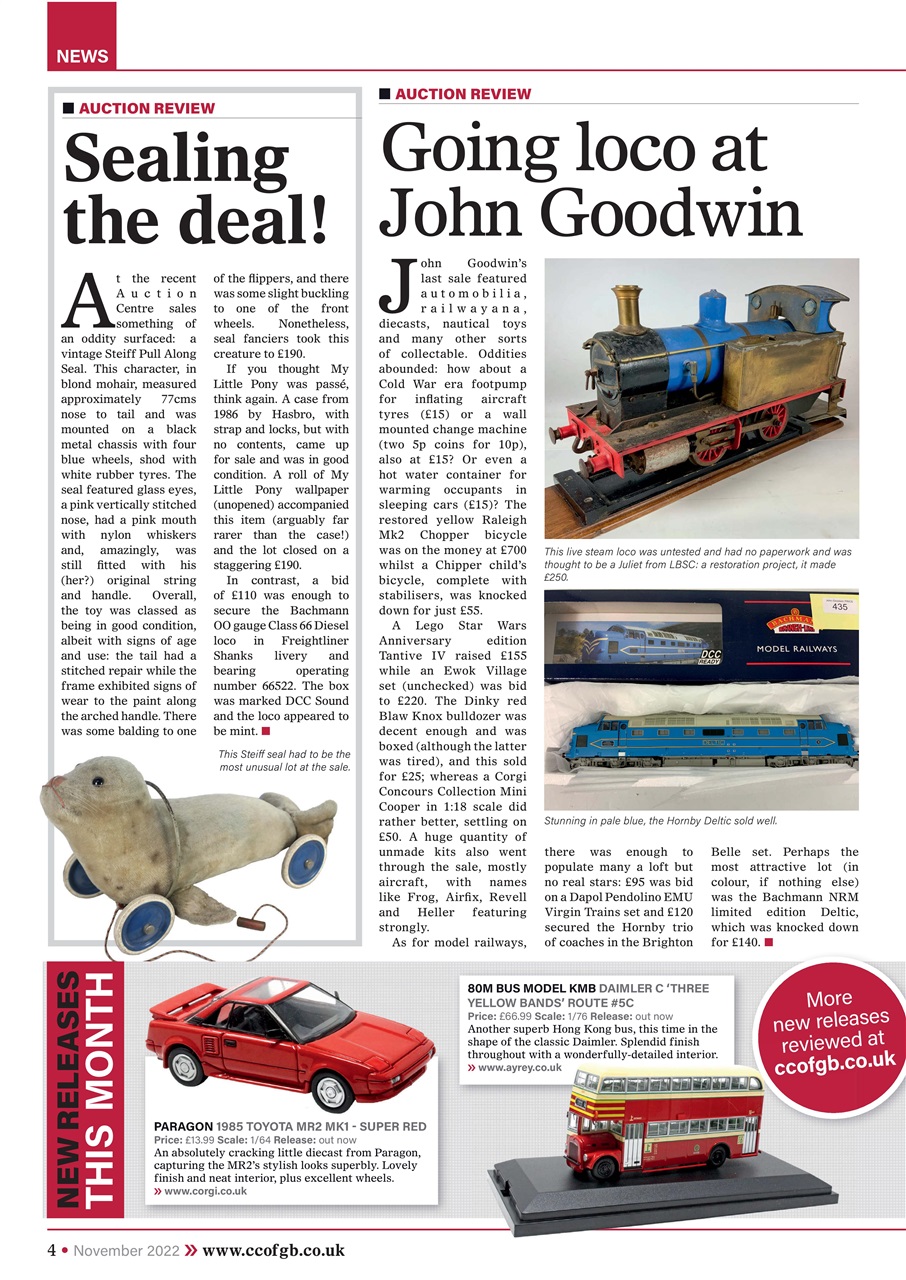 Collectors Gazette Preview Pages