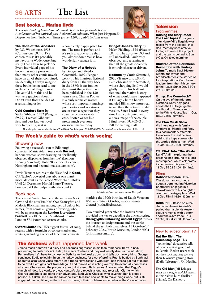 The Week Preview Pages