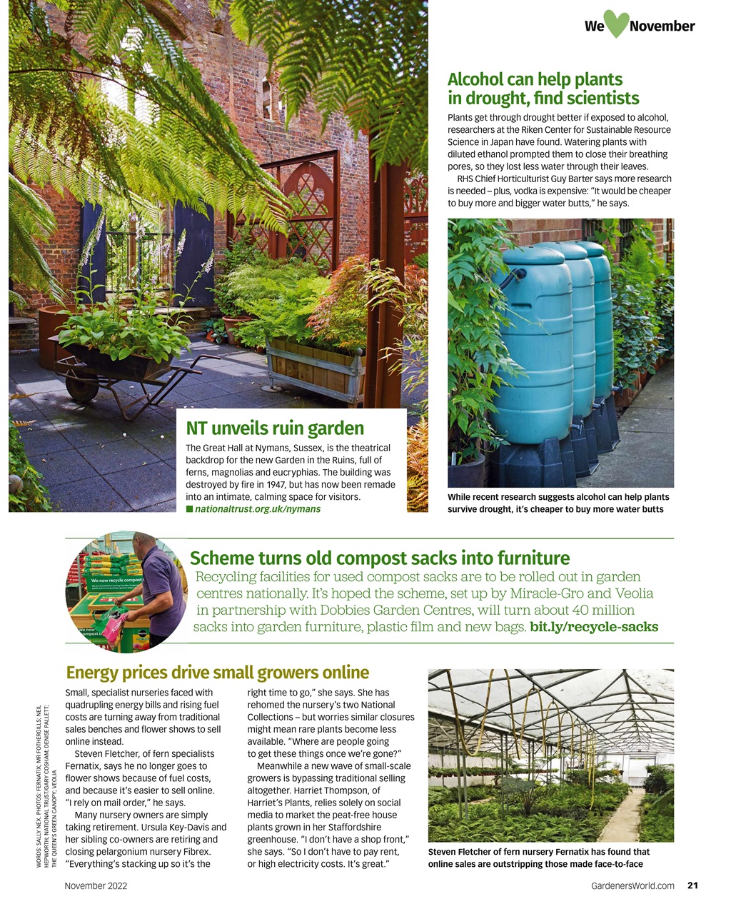 BBC Gardeners’ World Magazine Preview Pages