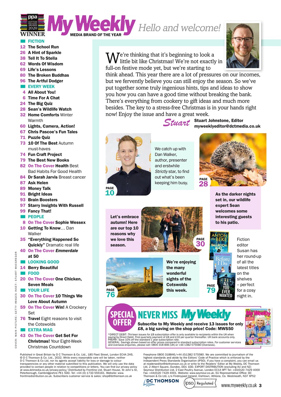 My Weekly Preview Pages