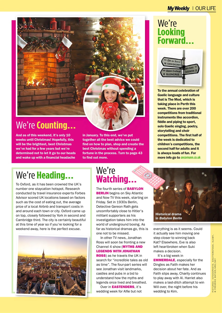 My Weekly Preview Pages