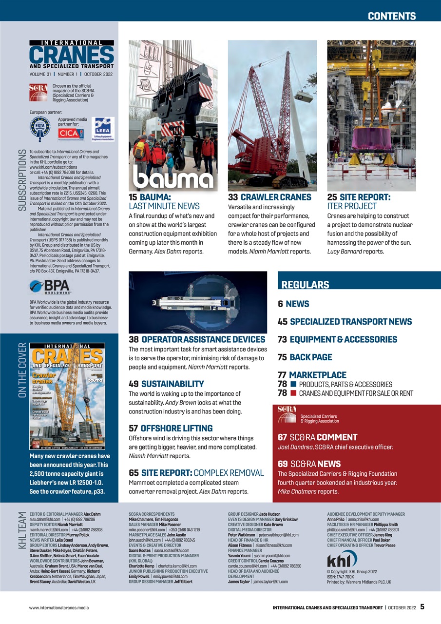 Int. Cranes and Specialized Transp Preview Pages