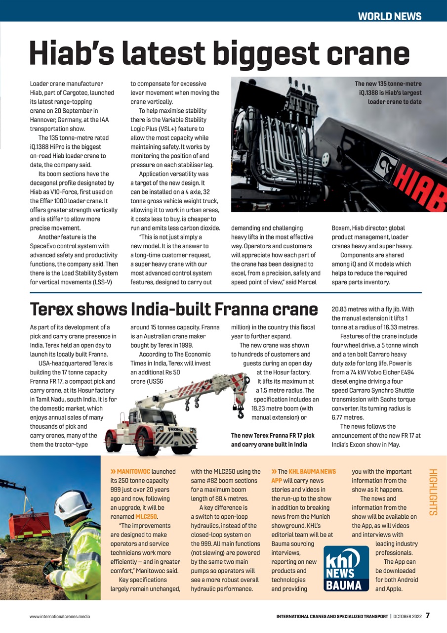 Int. Cranes and Specialized Transp Preview Pages