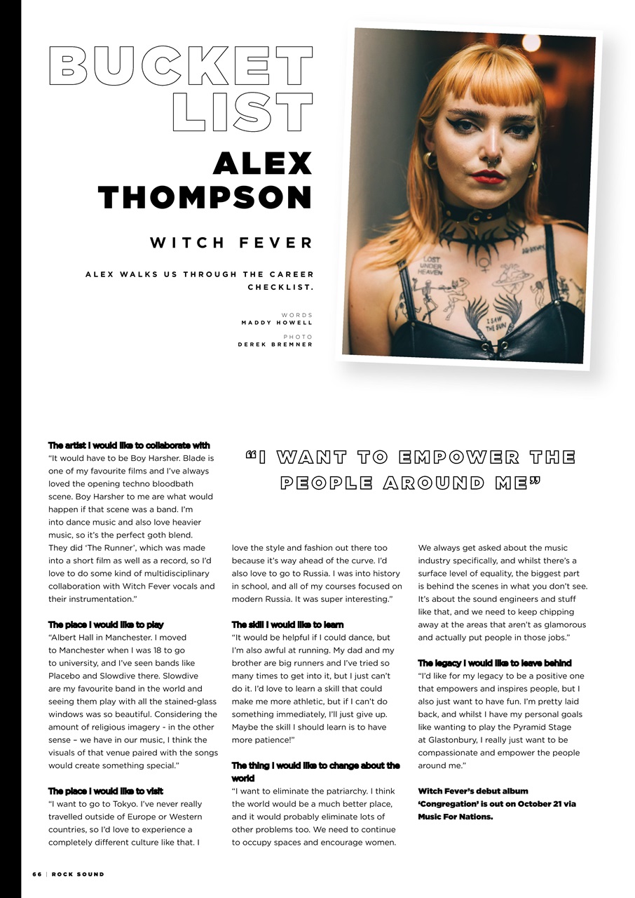 Rock Sound Magazine Preview Pages