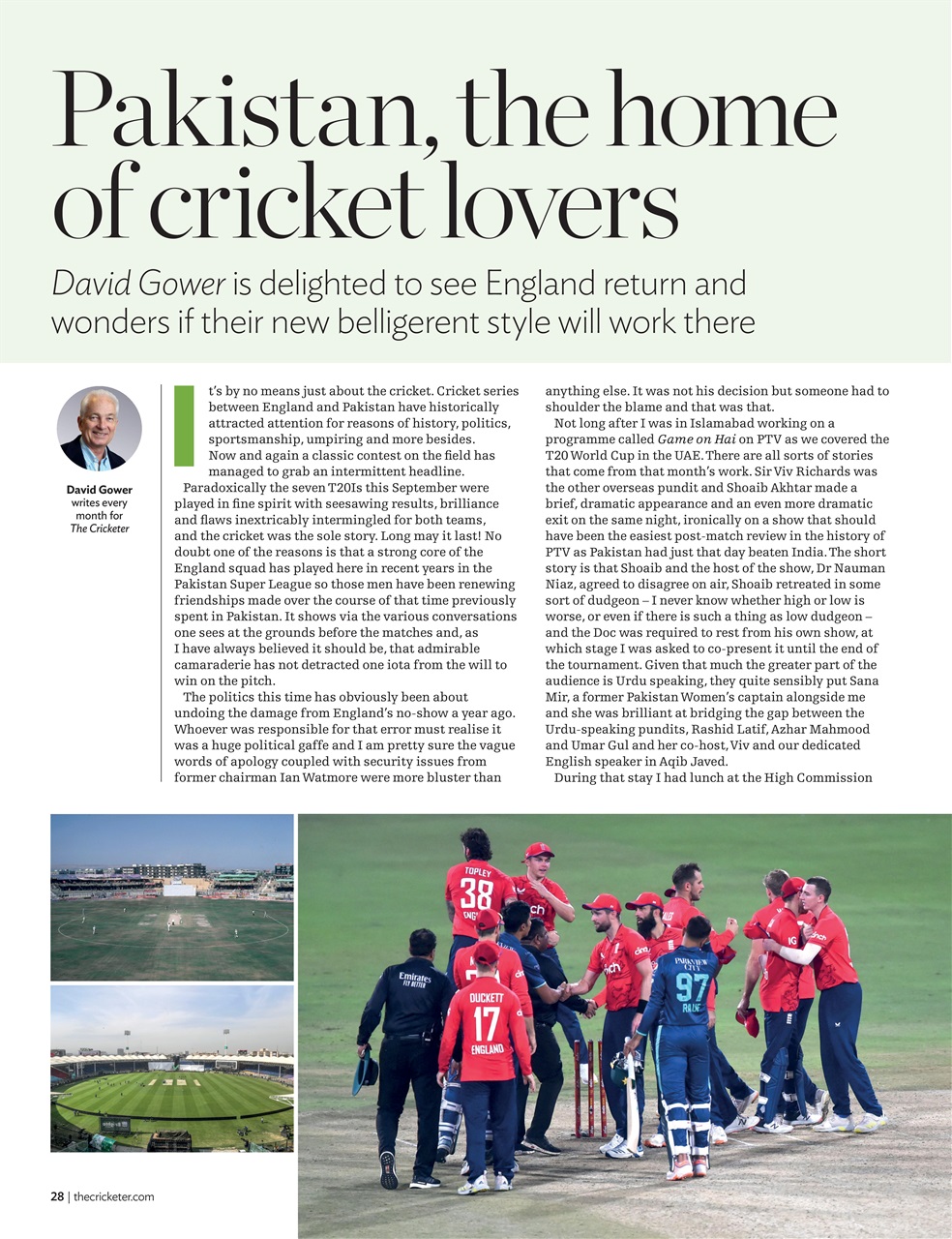The Cricketer Magazine Preview Pages