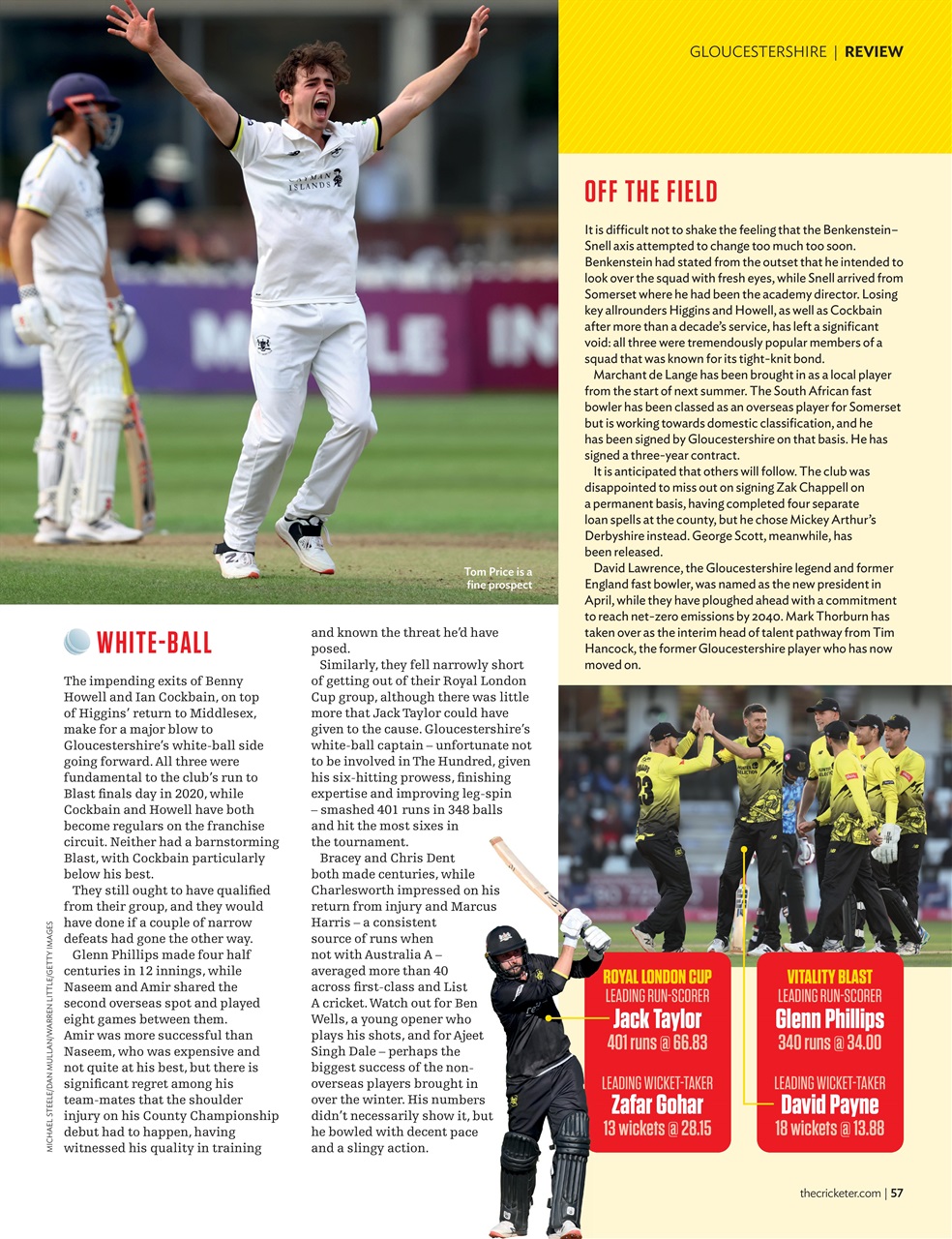 The Cricketer Magazine Preview Pages