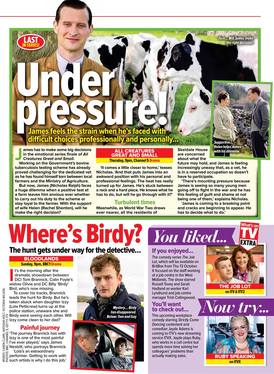 What's on TV Preview Pages