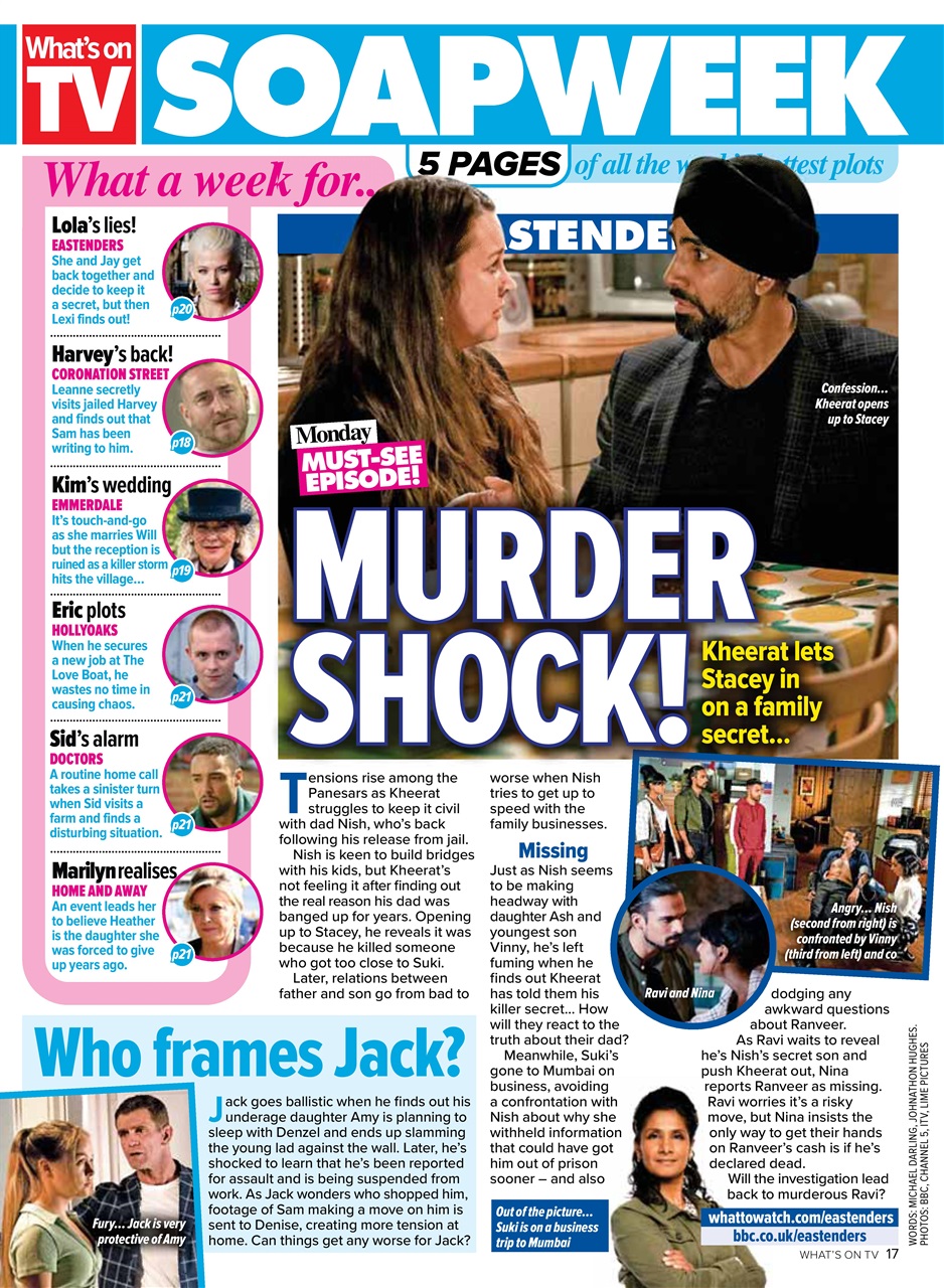 What's on TV Preview Pages