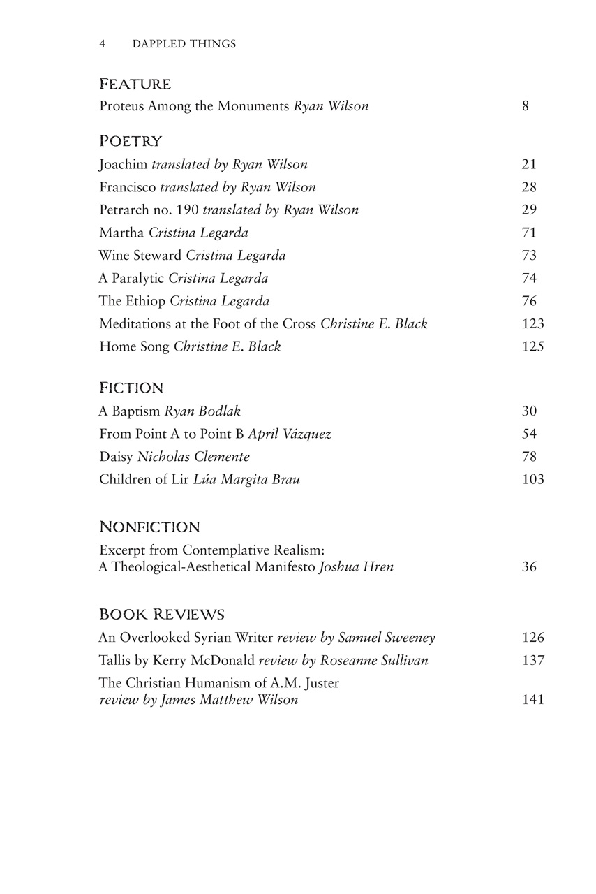 Dappled Things Preview Pages