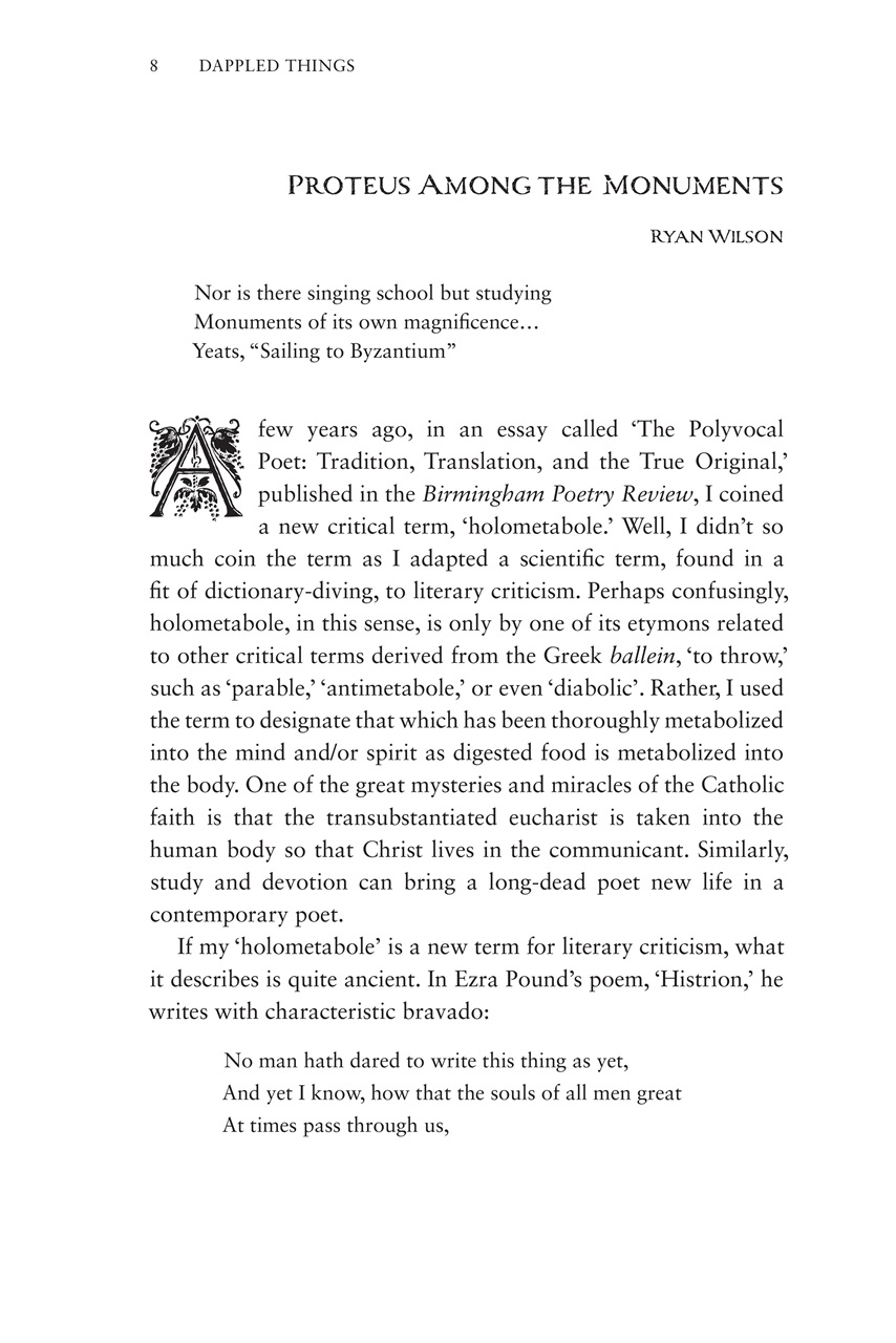 Dappled Things Preview Pages