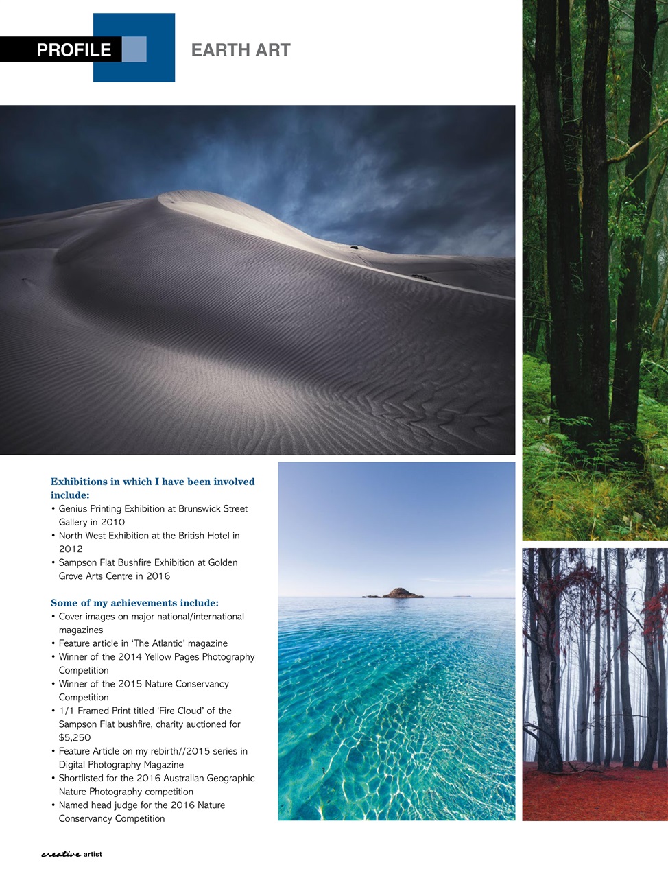 Creative Artist Preview Pages