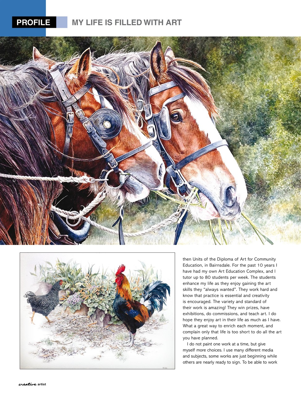 Creative Artist Preview Pages