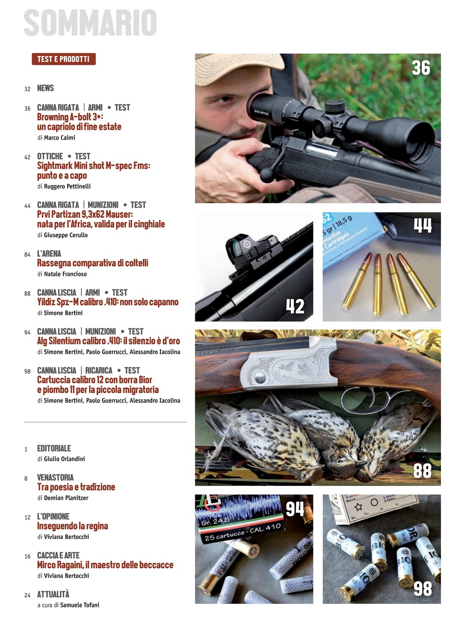 Caccia Magazine Preview Pages