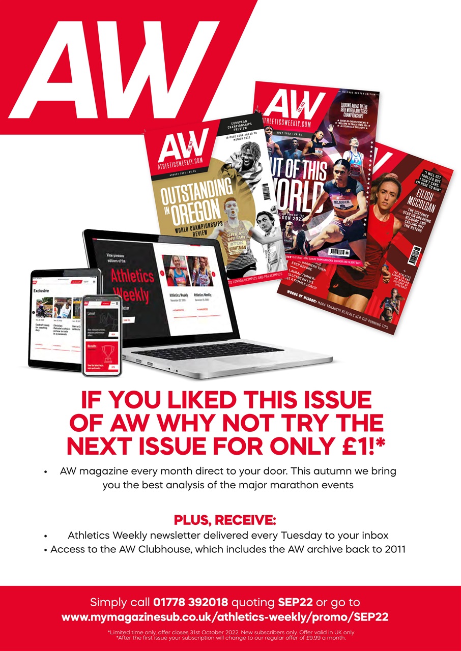 AW – Athletics Weekly Magazine Preview Pages
