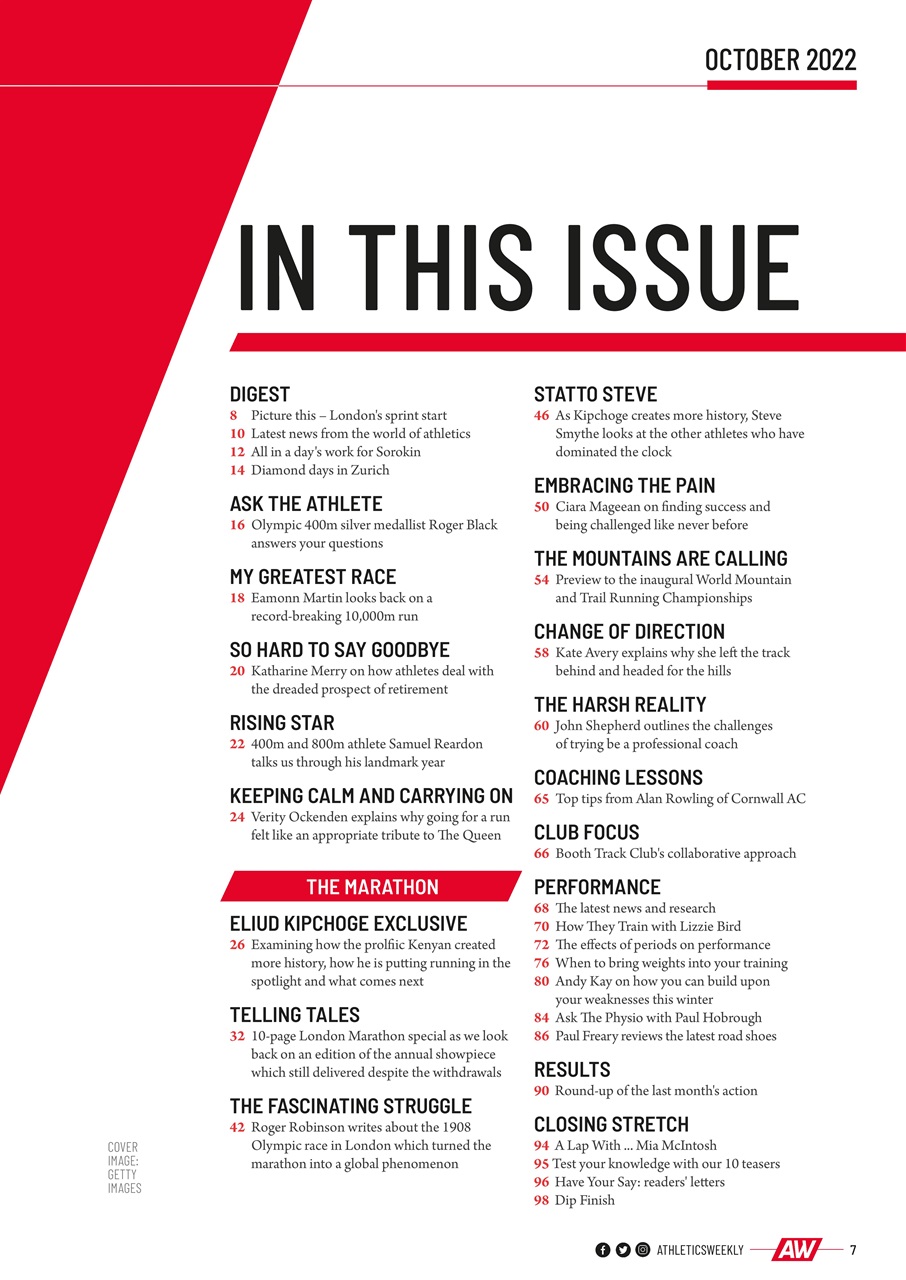 AW – Athletics Weekly Magazine Preview Pages