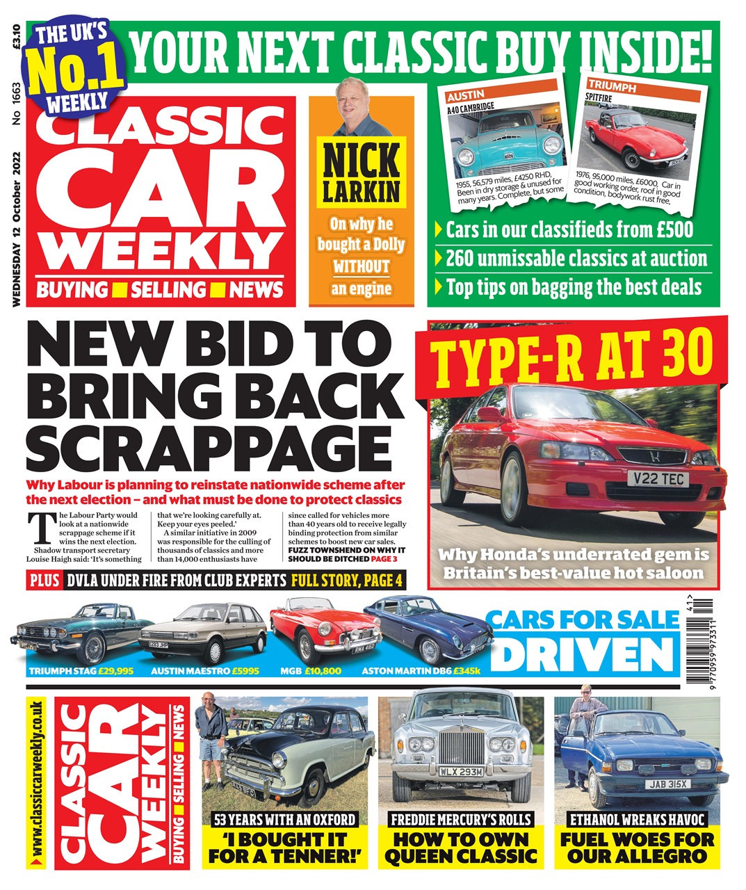 Classic Car Weekly Preview Pages