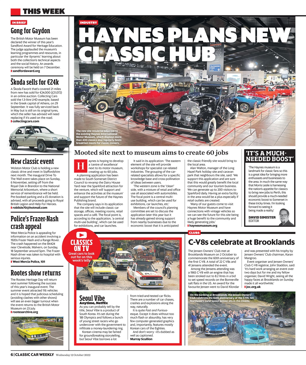 Classic Car Weekly Preview Pages
