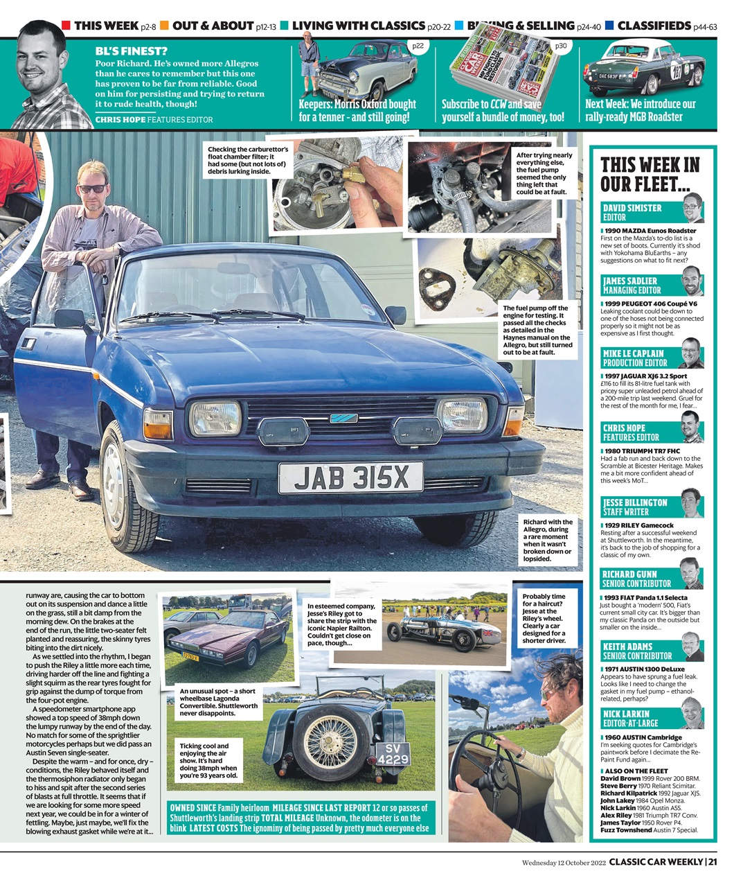 Classic Car Weekly Preview Pages