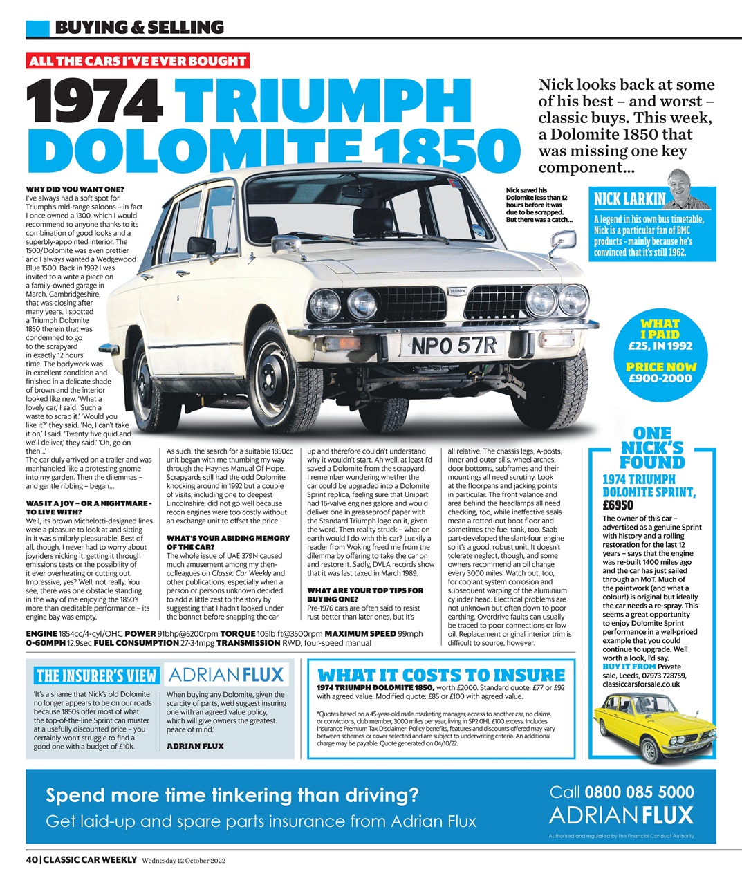 Classic Car Weekly Preview Pages