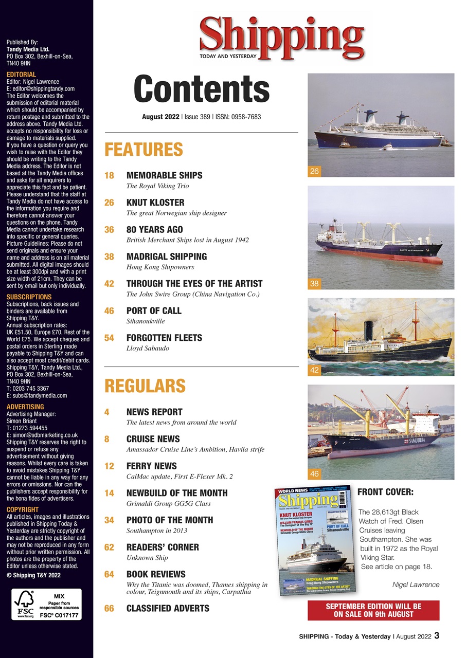 Shipping Today & Yesterday Preview Pages