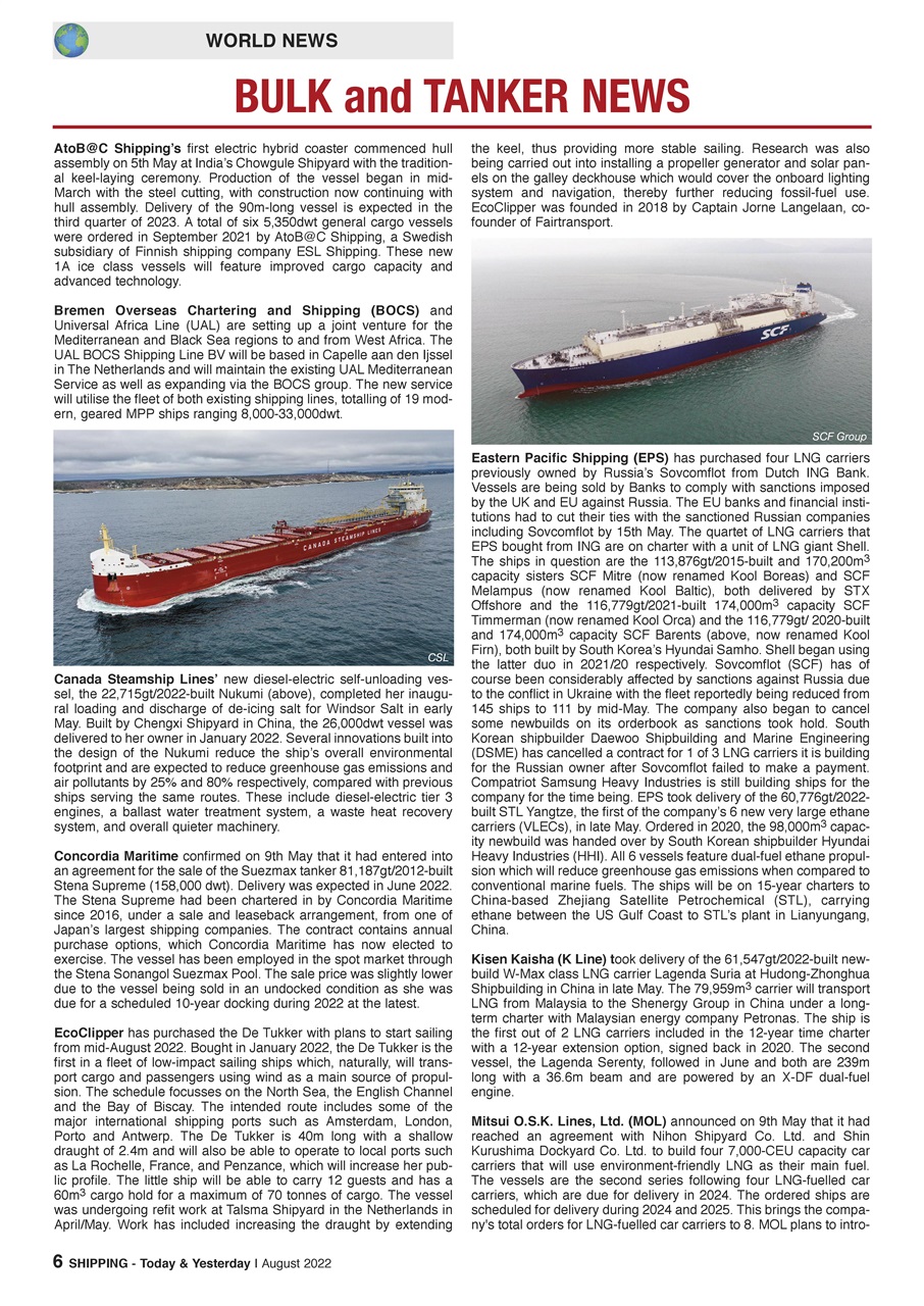 Shipping Today & Yesterday Preview Pages