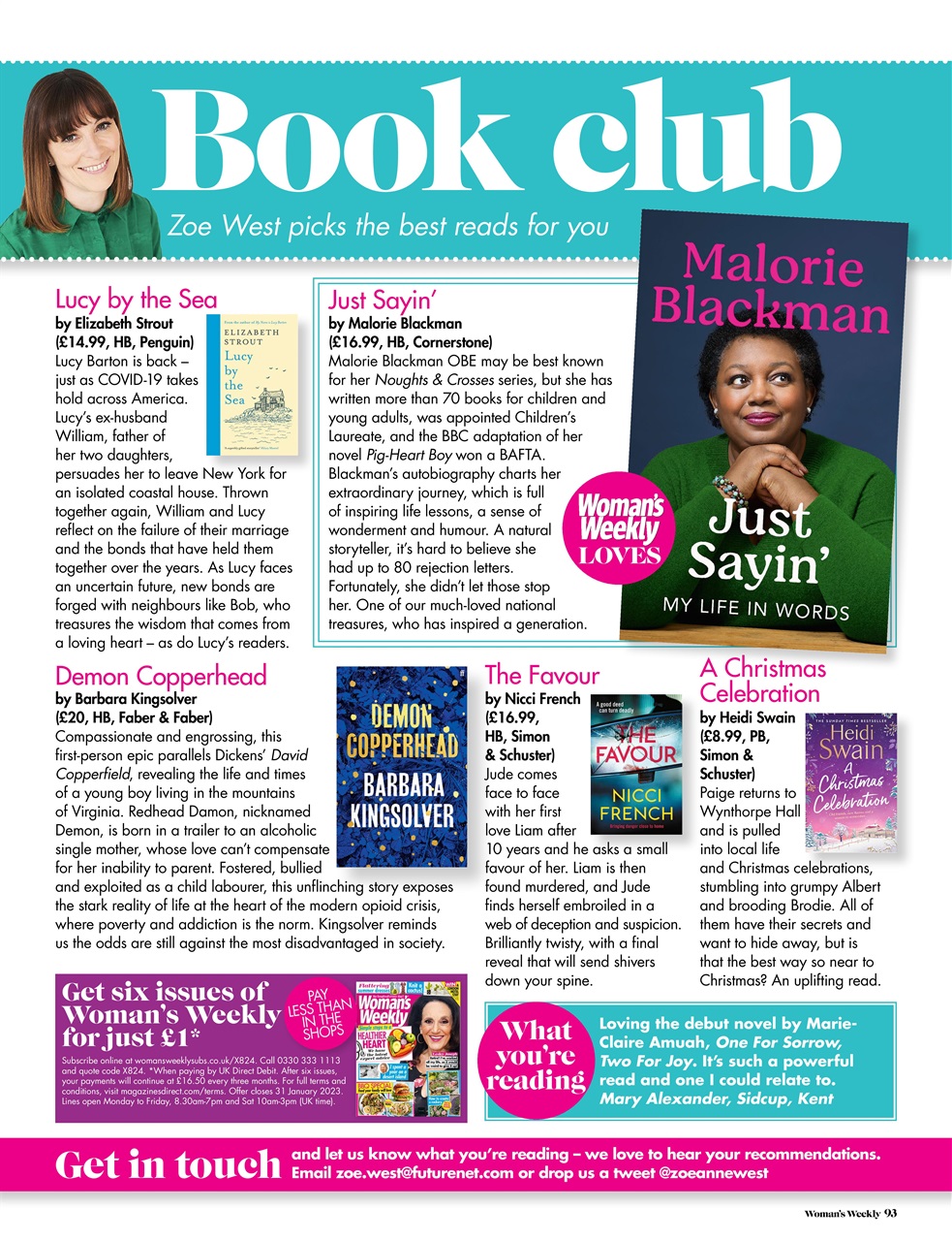 Woman's Weekly Preview Pages