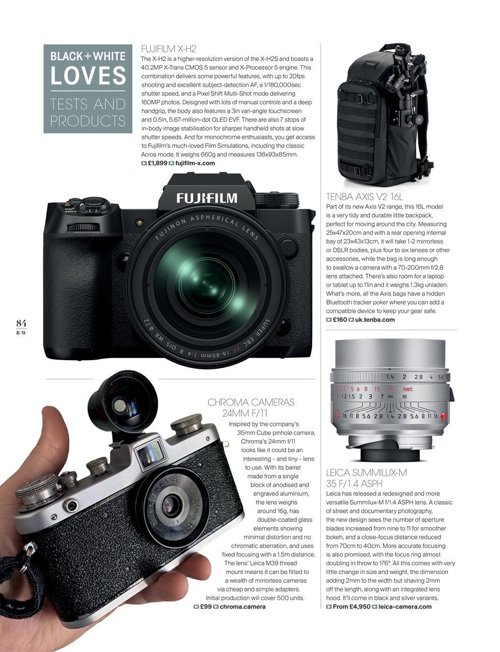 Black+White Photography Preview Pages