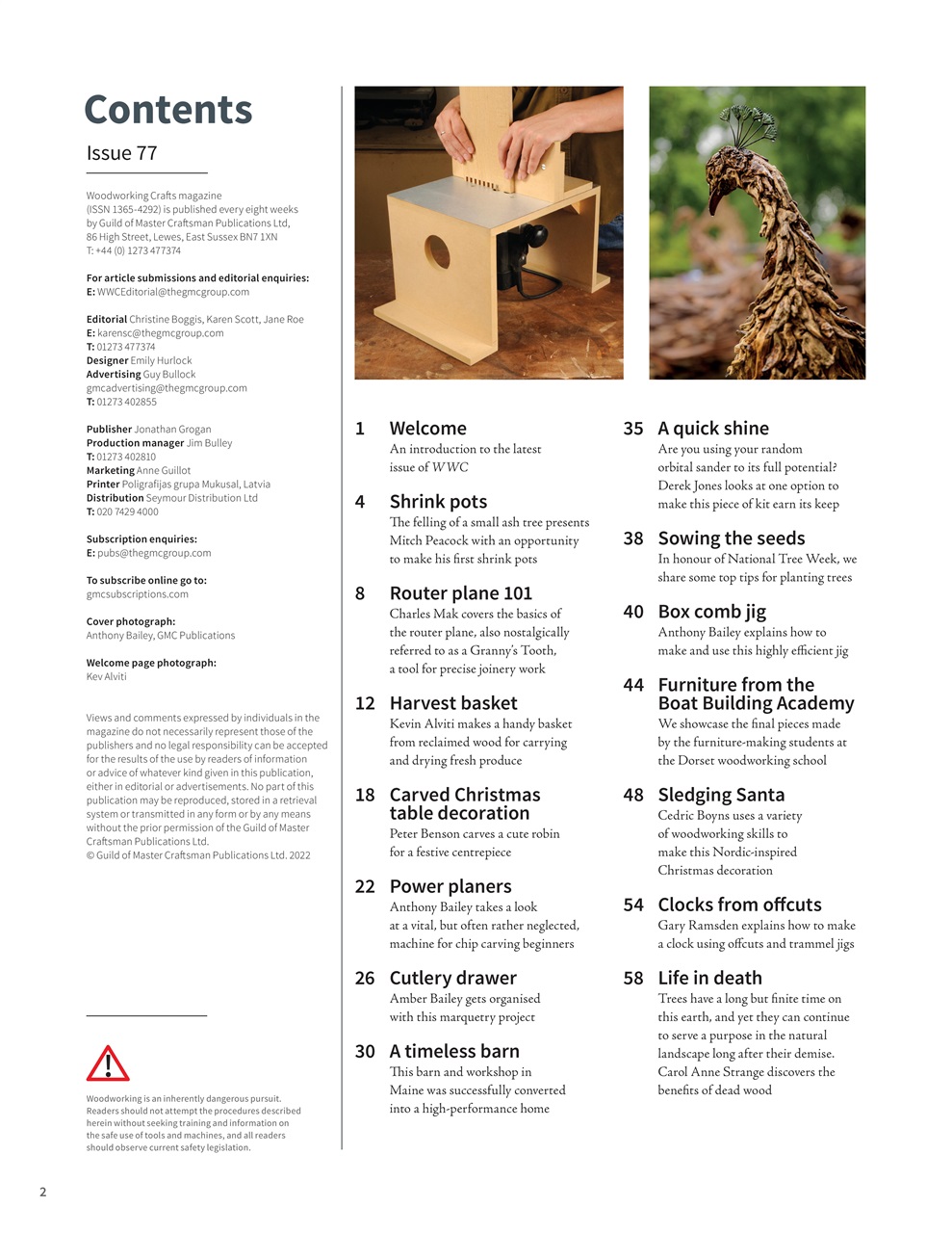 Woodworking Crafts Magazine Preview Pages