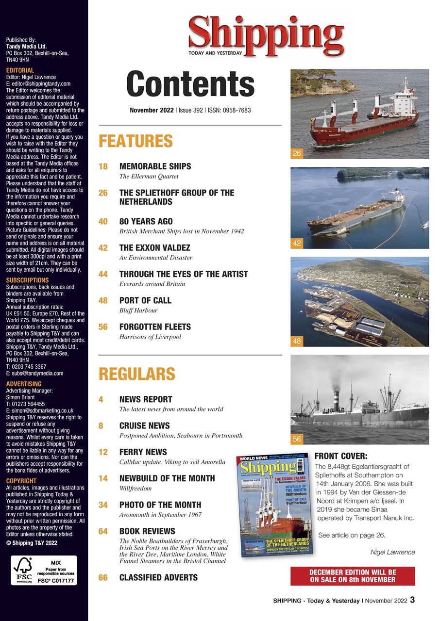 Shipping Today & Yesterday Preview Pages