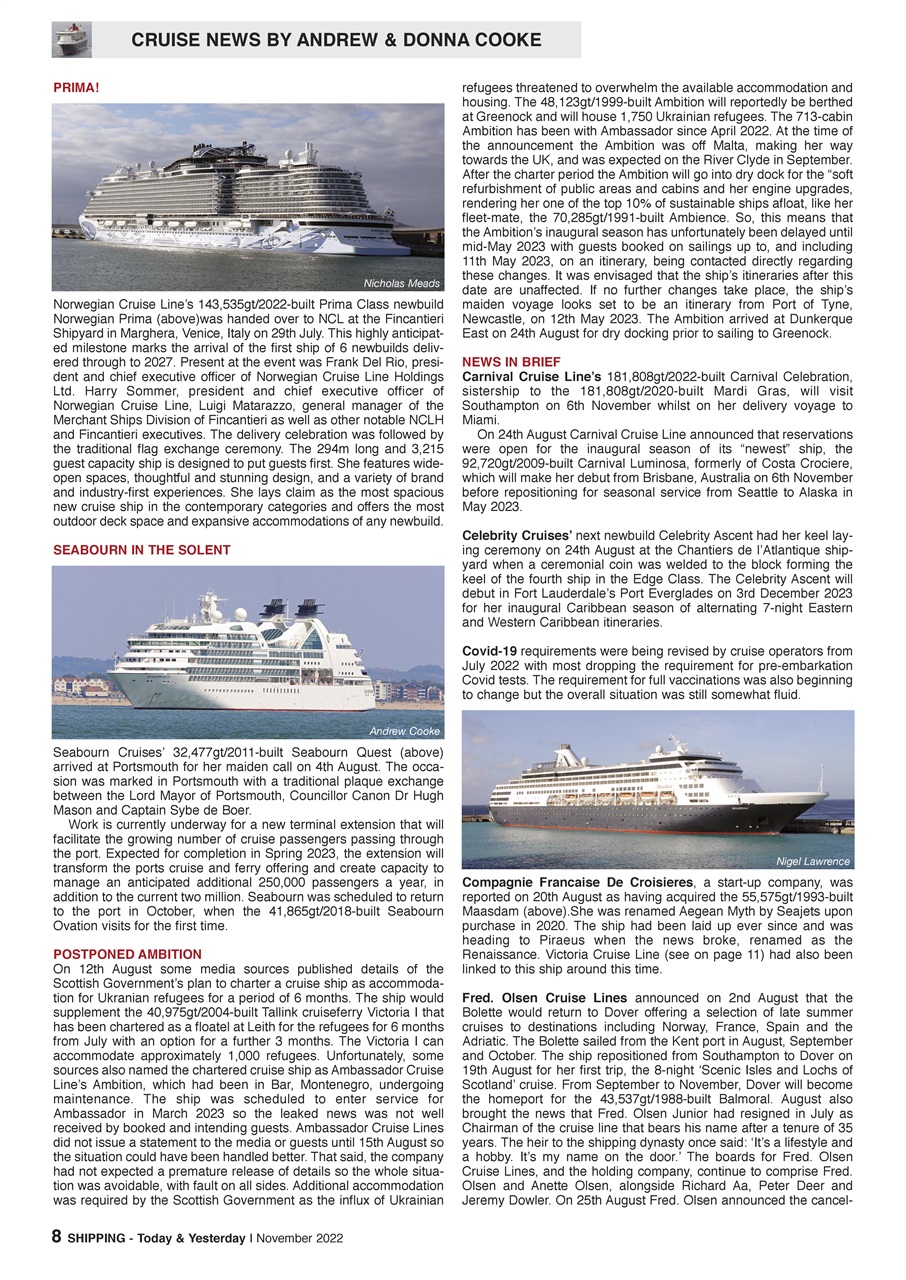 Shipping Today & Yesterday Preview Pages