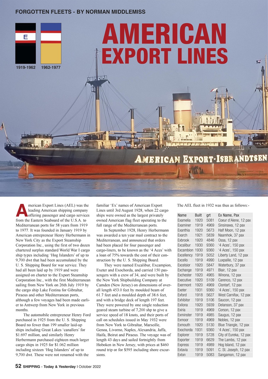 Shipping Today & Yesterday Preview Pages