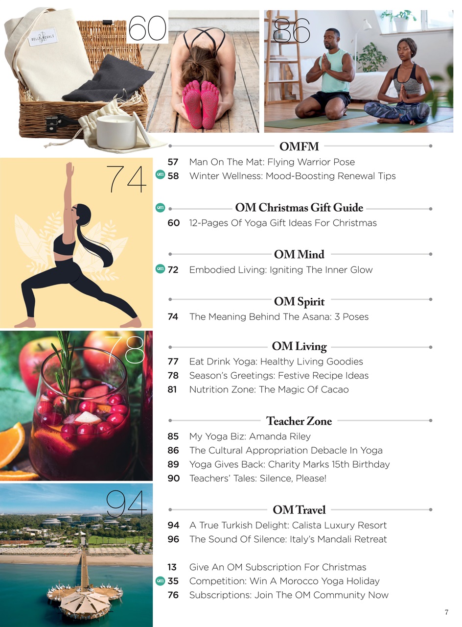 OM Yoga Magazine Preview Pages